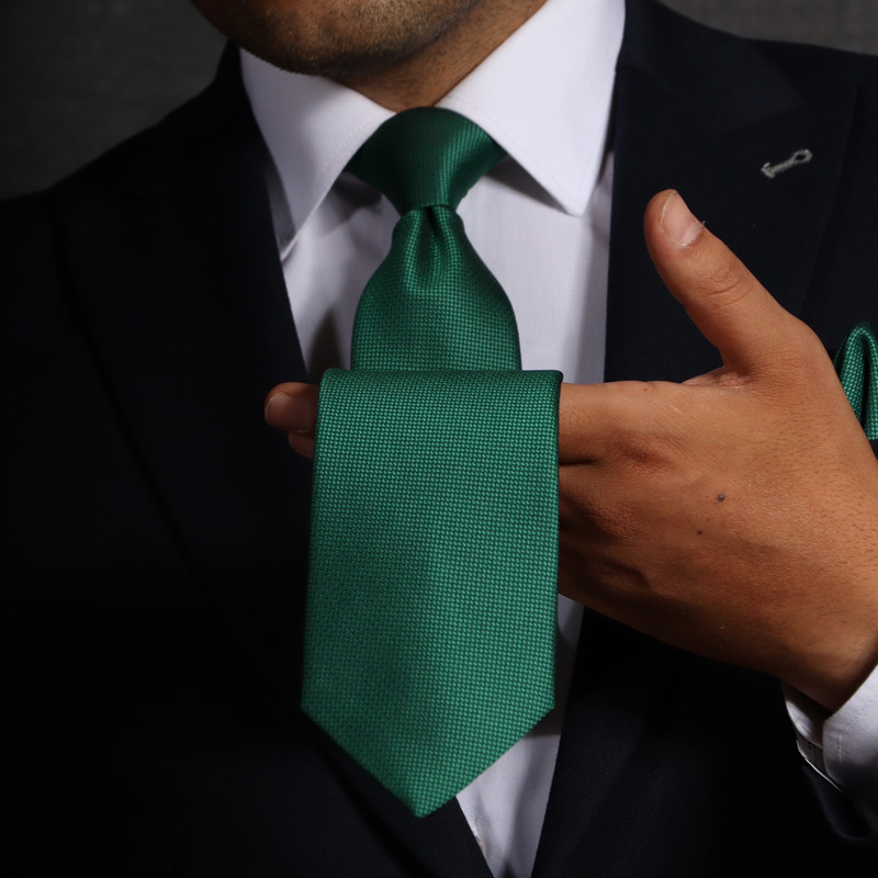 ست کراوات و دستمال جیب مردانه نسن طرح آکسفورد مدل S43