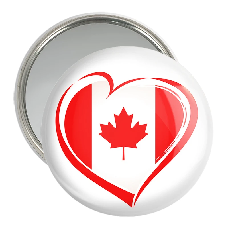 آینه جیبی خندالو مدل پرچم کانادا  کد 20604