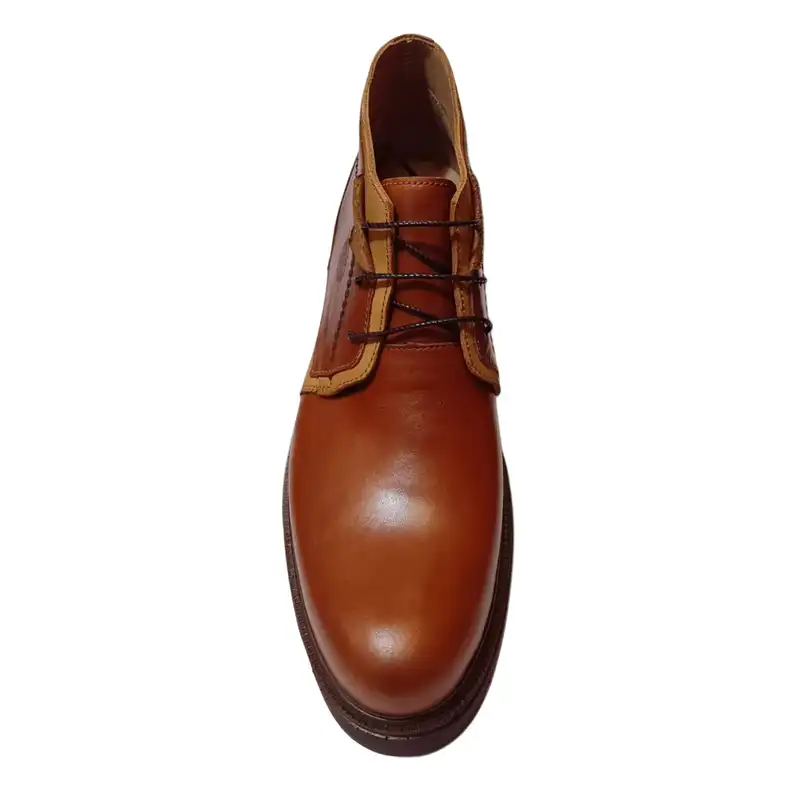 نیم بوت مردانه مدل دست دوز چرم گاوی کد 227