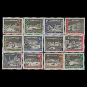 تمبر یادگاری مدل خارجی مجموعه 12عددی