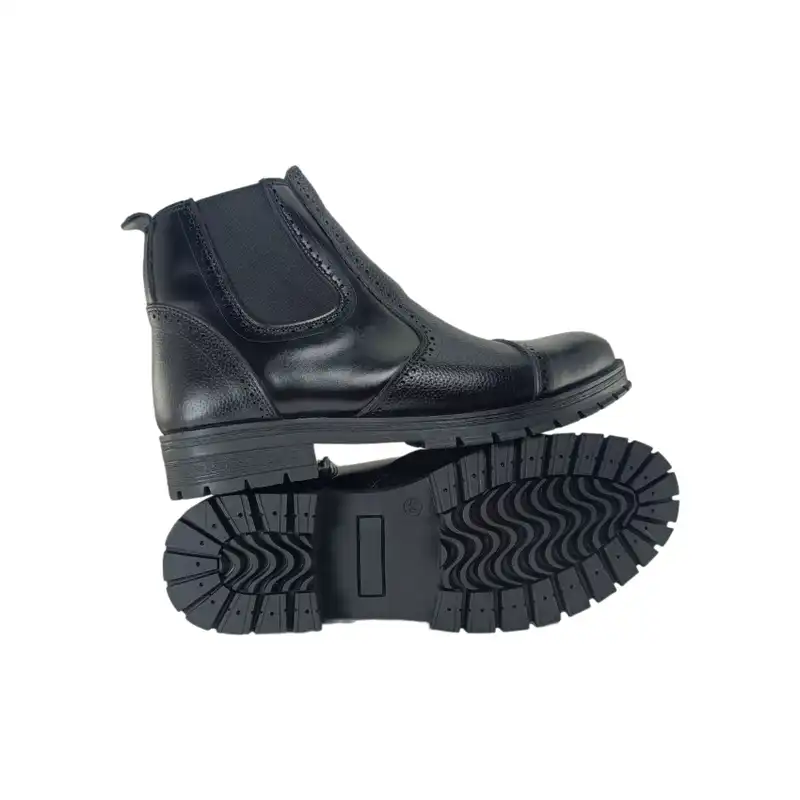 نیم بوت مردانه مدل بغل زیپ چرم طبیعی کد si33