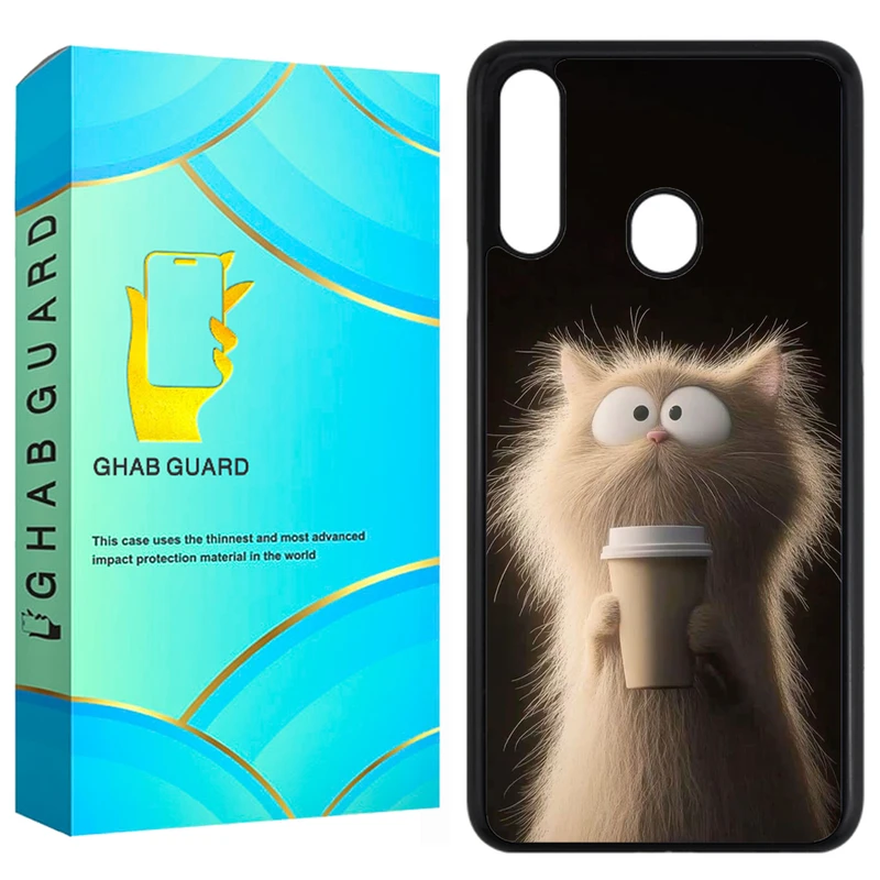 کاور قاب گارد طرح گربه مدل GCHPA20S مناسب برای گوشی موبایل سامسونگ Galaxy A20s 
