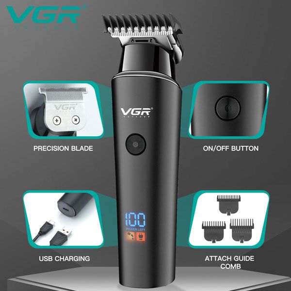 ماشین اصلاح موی سر و صورت وی جی ار مدل PROFESSIONAL V_00937 -  - 4