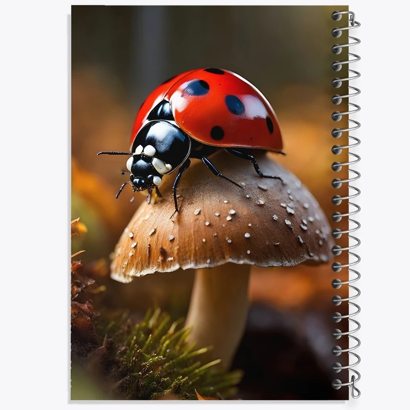 دفتر مشق 100 برگ خندالو طرح کفشدوزک کد F1323