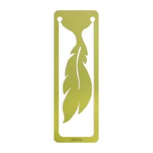 نشانگر کتاب گلسو مدل پر در قاب مستطیل