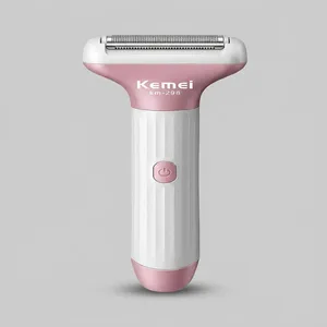 ماشین اصلاح موی سر و صورت شارژی کیمی مدل KM-298 با تیغه کربن استیل، اصلاح صفرزن، تریم، شارژ سریع و بدنه ABS ضدآلودگی و ضداثر انگشت