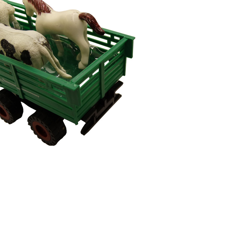 ماشین بازی طرح تراکتور مزرعه کد 021 مجموعه 5 عددی