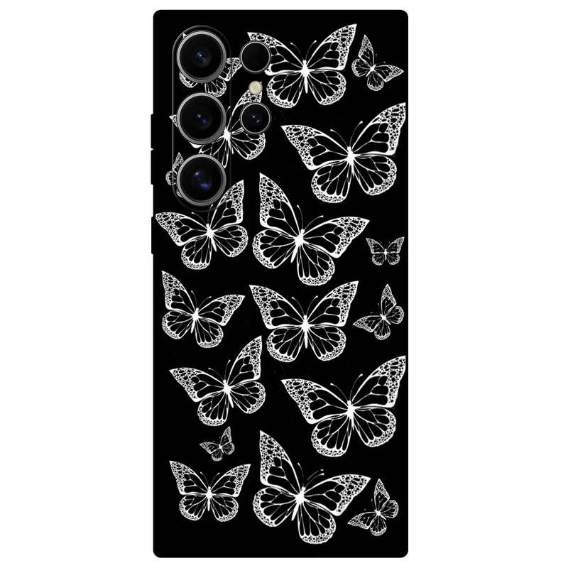 کاور مگافون طرح پروانه مدل 7244 مناسب برای گوشی موبایل سامسونگ Galaxy S24 Ultra