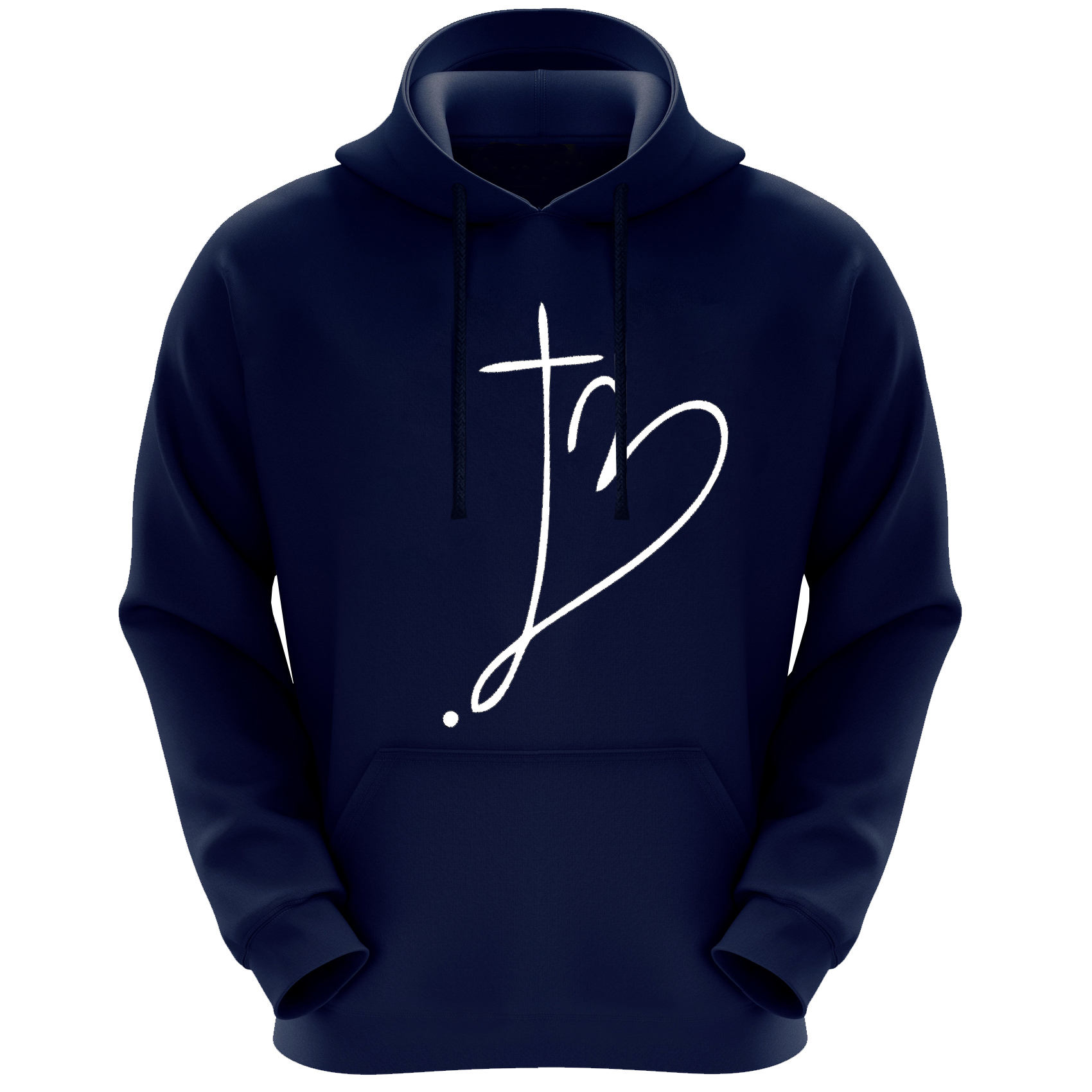 هودی زنانه مدل قلب F267 رنگ سرمه ای