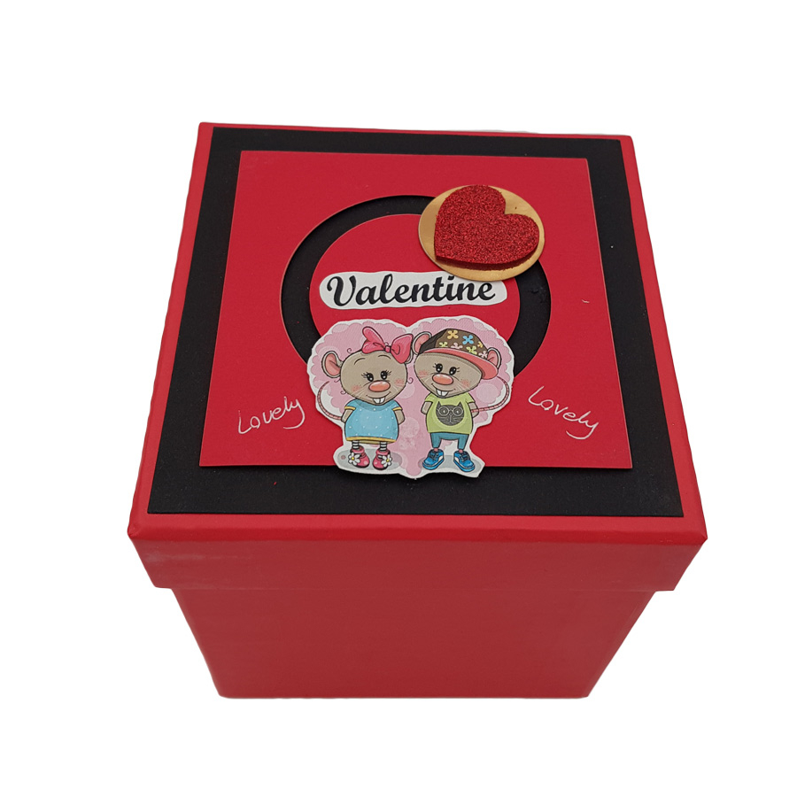 جعبه هدیه طرح موش عاشق مدل VL 05