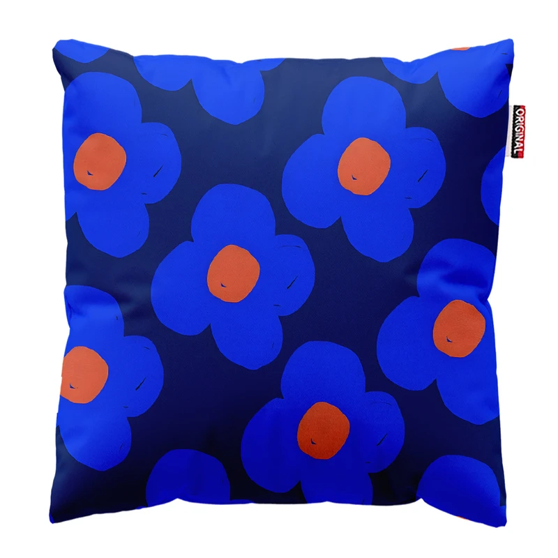 کوسن پاد آفرین مدل گل و برگ کد PK403061 سایز 40*40 سانتی متر