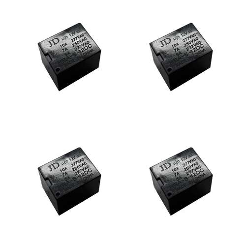 رله 12 ولت 10 آمپر   HRA-S-12DC  مدل  JD بسته 4 عددی
