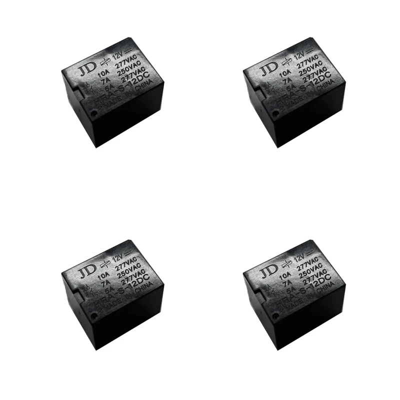 رله 12 ولت 10 آمپر   HRA-S-12DC  مدل  JD بسته 4 عددی