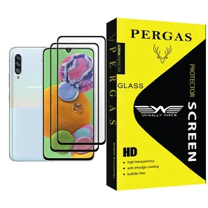 Waily Nice Pergas Glass MIX002 Screen Protector For Samsung Galaxy A90 5G Pack Of 2