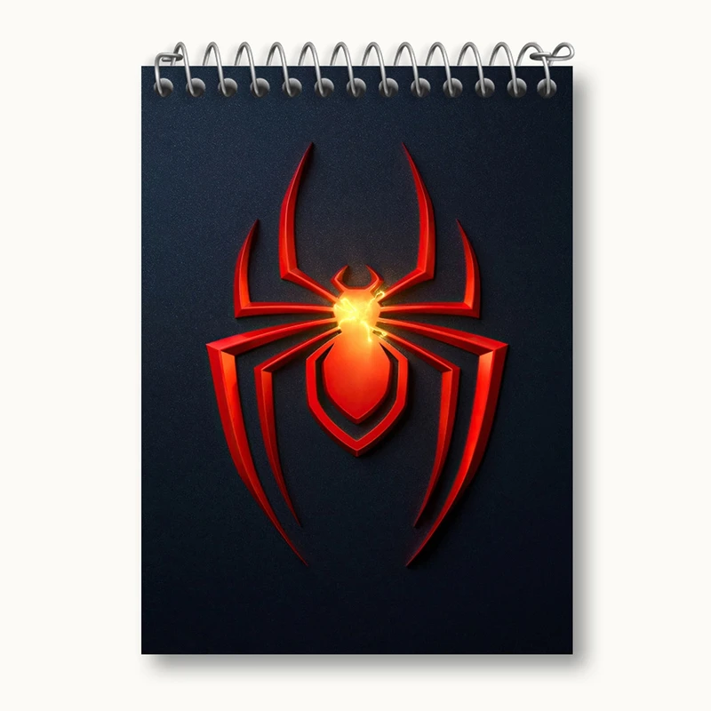 دفتر یادداشت 50 برگ خندالو مدل مرد عنکبوتی Spider Man کد 13166