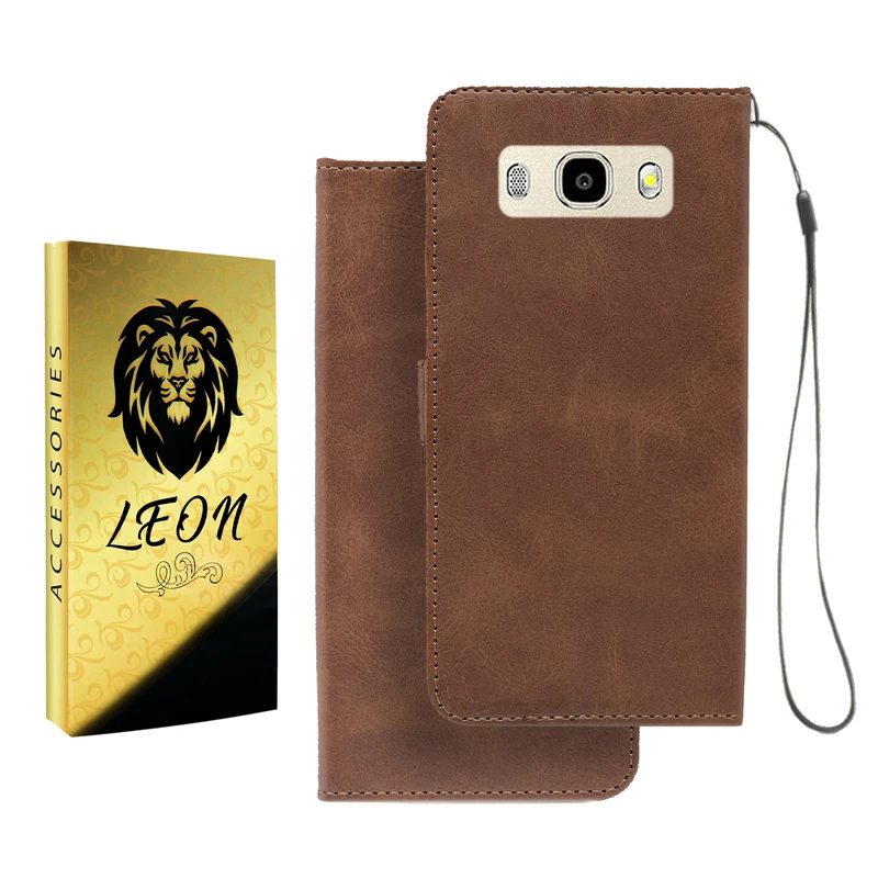 کیف کلاسوری لئون مدل Mortand Oro مناسب برای گوشی موبایل سامسونگ Galaxy J710 / J7 2016