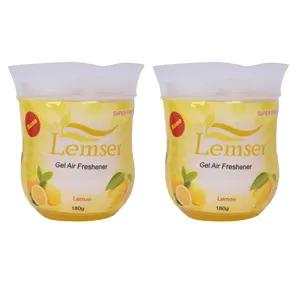 ژل خوشبو کننده هوا لمسر مدل lemon وزن 180 گرم بسته 2 عددی