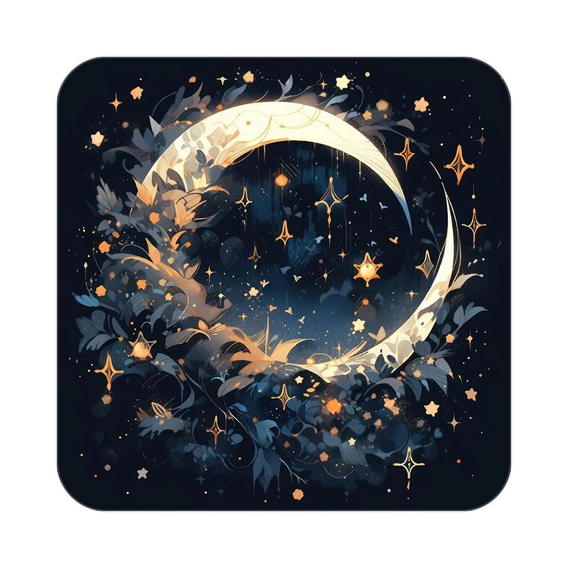 زیر لیوانی کاکتی طرح ماه و ستاره مدل mp52839