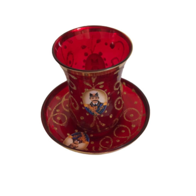 سرویس چای خوری 15 پارچه طرح شاه عباسی کد صفوی