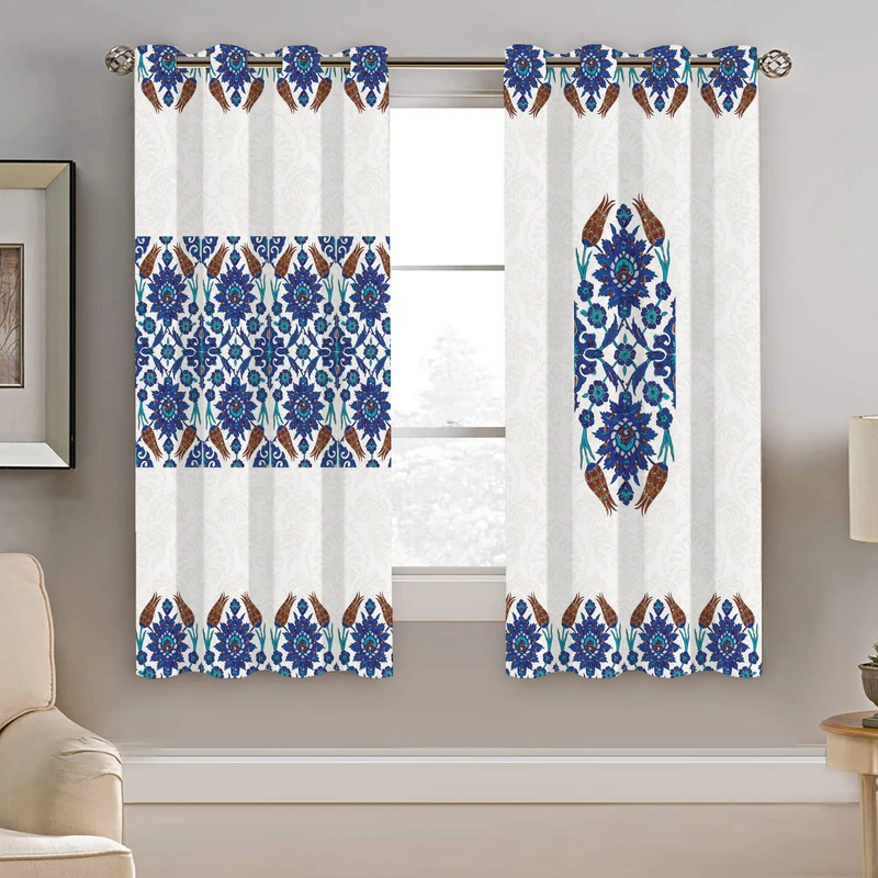 پرده نیروانا طرح سنتی مدل مخمل کد 4544 سایز 140×200 سانتی متر