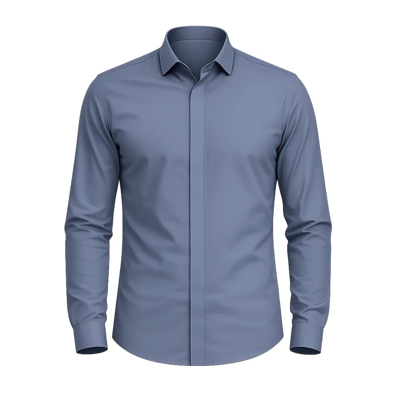 پیراهن آستین بلند یقه برگردان مردانه ابراف مدل آرتاک کد FIL