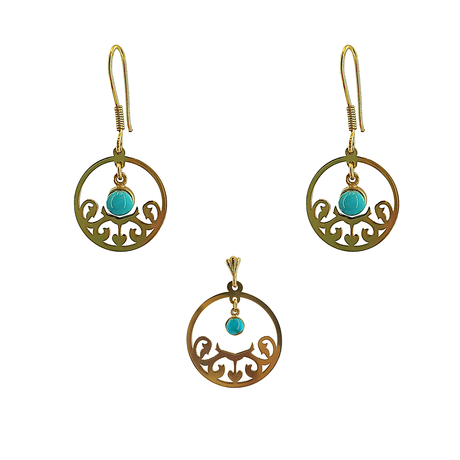 نیم ست نقره زنانه مدل zok-100034