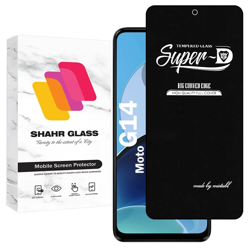 محافظ صفحه نمایش شهر گلس مدل SUPERDNSH مناسب برای گوشی موبایل موتورولا Moto G14