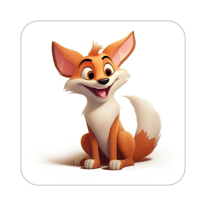 زیر لیوانی کاکتی طرح حیوانات کارتونی مدل mp28790