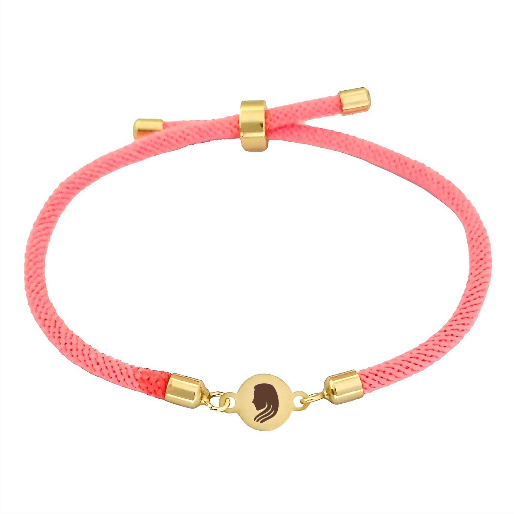 دستبند طلا 18 عیار دخترانه لیردا مدل نماد ماه شهریور 6755