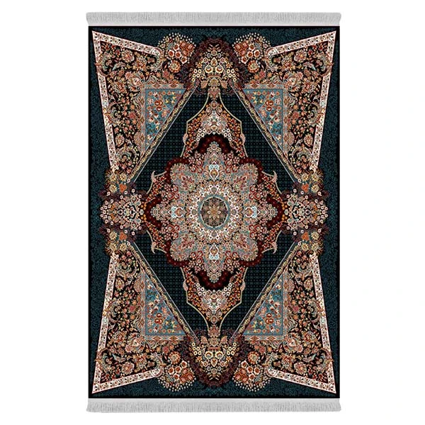 فرش پارچه‌ای دفه مدل فرشینه طرح مدرن  کد 8077