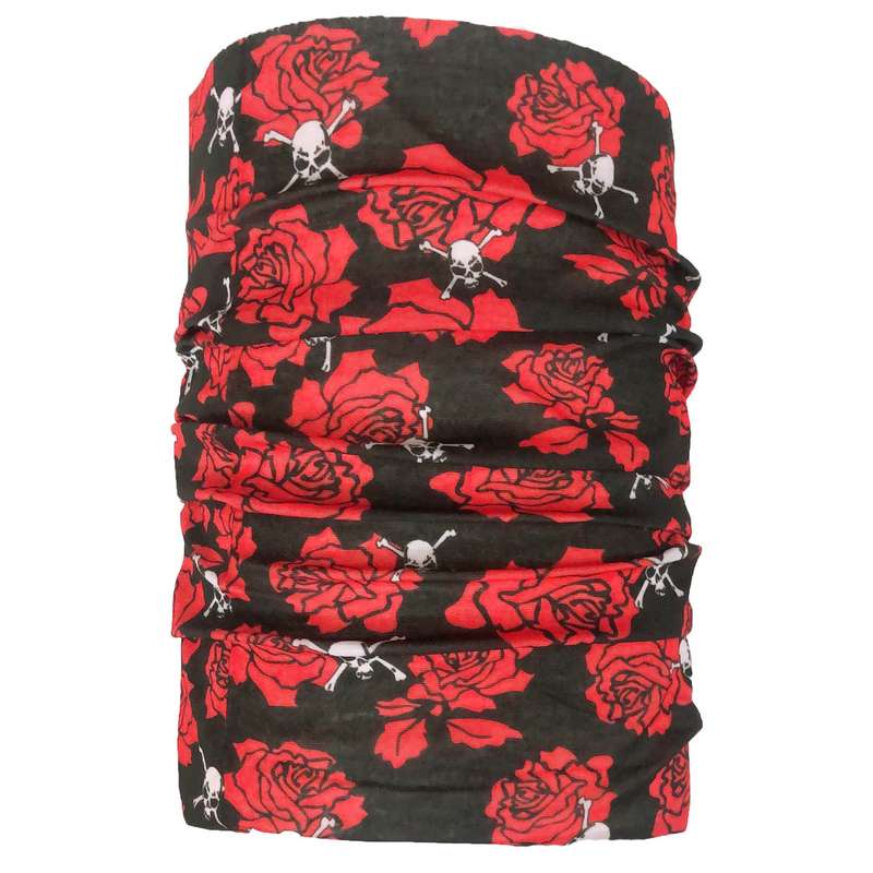 دستمال سر و گردن مدل گل و اسکلت