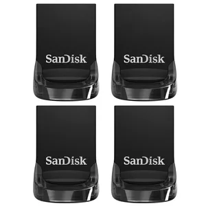 فلش مموری سن دیسک مدل ULTRA FIT CZ430 ظرفیت 32 گیگابایت بسته 4 عددی