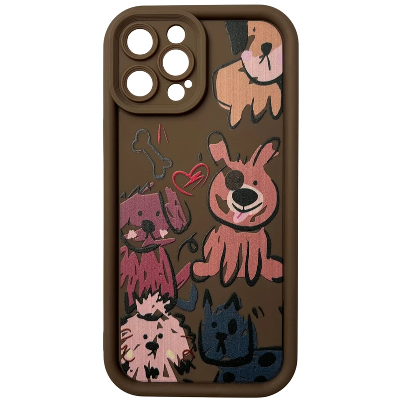 کاور مدل سولید طرح سگ های احمق کد 530 مناسب برای گوشی موبایل اپل iPhone 12 Pro Max