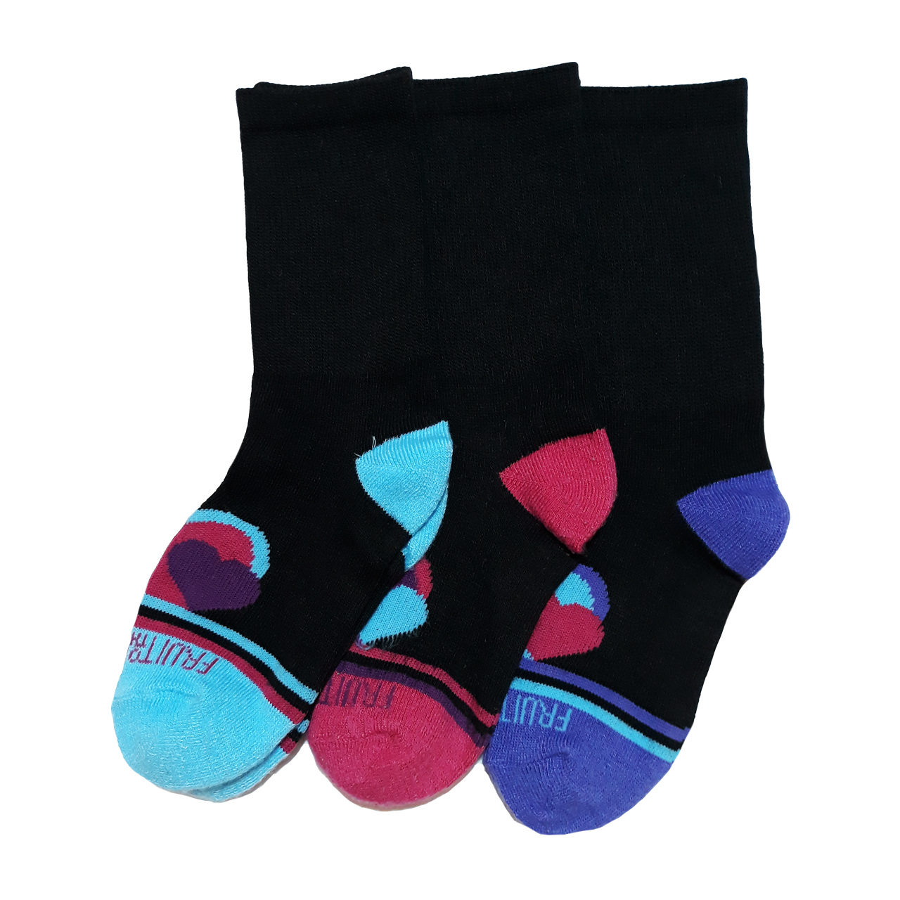 جوراب دخترانه مدل 002 مجموعه 3 عددی