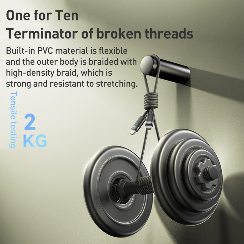 خرید و قیمت کابل تبدیل USB-C به لایتنینگ یسیدو مدل AUTO POWER OFF CA159 27W طول 1.2 متر