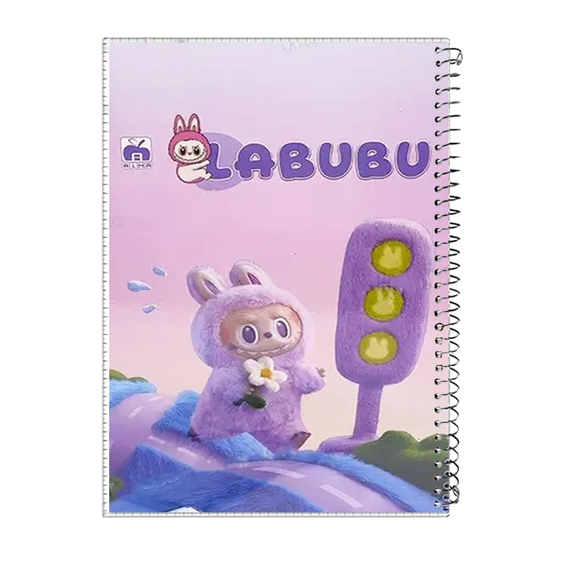 دفتر مشق 60 برگ آلما مدل لبوبو طرح FLOWER کد 7626