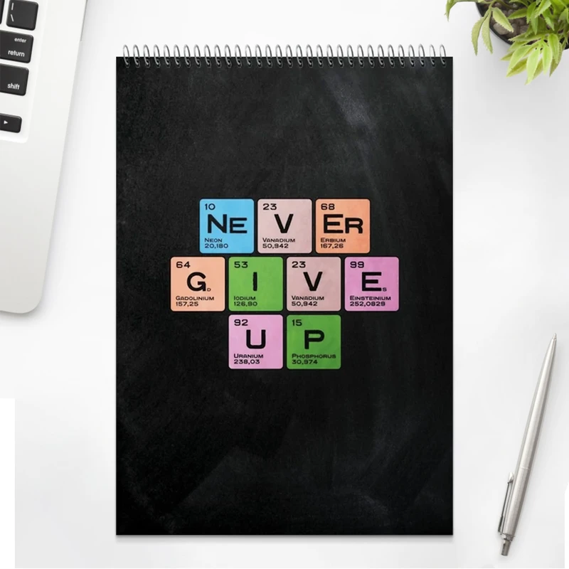 دفتر شطرنجی 100 برگ طرح Chemistry