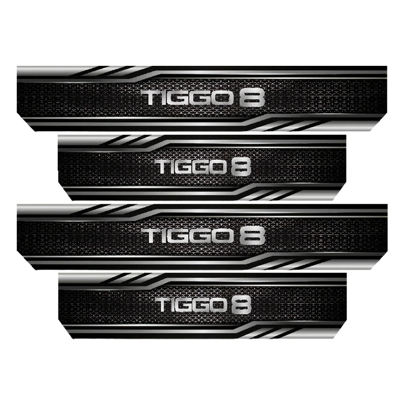 برچسب پارکابی خودرو رایسان کد SP2054 مناسب برای تیگو 8 مجموعه 4 عددی