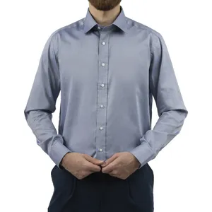 پیراهن آستین بلند یقه کراواتی مردانه مدل 741