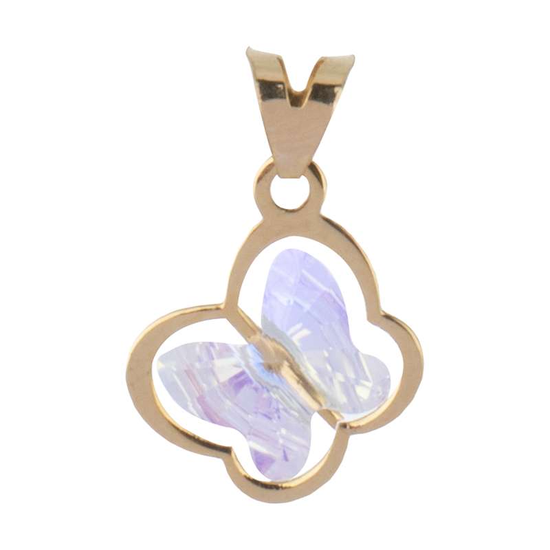 آویز گردنبند طلا 18 عیار زنانه مایا ماهک مدل MM1030 پروانه سواروسکی آویز گردنبند طلا 18 عیار زنانه مایا ماهک مدل MM1030 پروانه سواروسکی