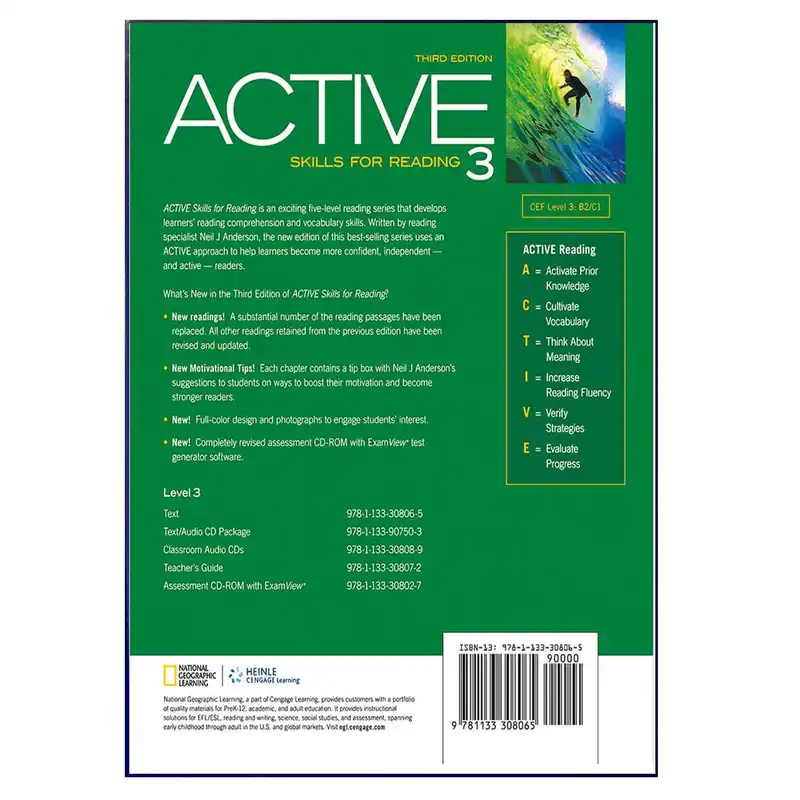 کتاب زبان Active Skills For Reading 3rd 3 اثر Neil J. Aderson انتشارات هدف نوین