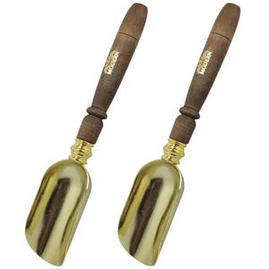 قاشق چوبی مدل آجیل خوری کد 1404001 مجموعه 2 عددی