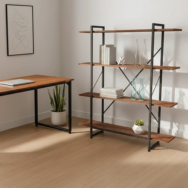 شلف ایستاده دیزم مدل مونتاژی SLF_100×140_BRN 