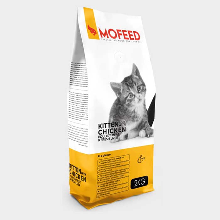 نقد و بررسی غذای گربه مفید مدل kitten with chicken وزن 2 کیلوگرم توسط خریداران
