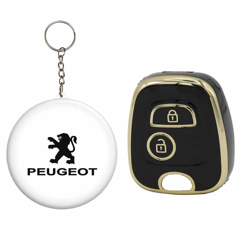 کاور ریموت و سوئیچ خودرو قطعه سازان کبیر مدل COV-207WHT-3010185 مناسب برای پژو 207 به همراه جاسوئیچی