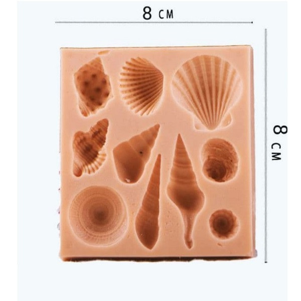 سیلیکون قالب گیری به گز مدل صدف دریایی
