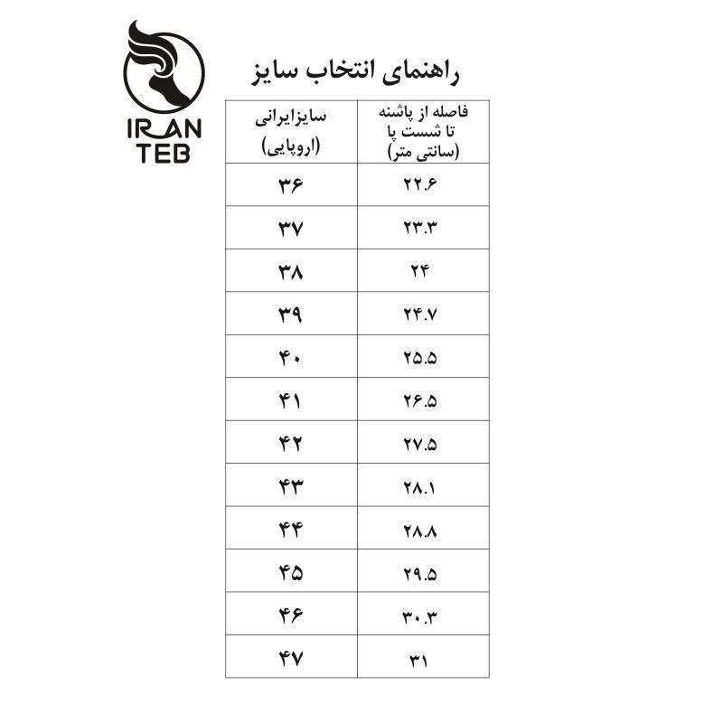 کفش طبی مردانه ایران طب مدل ماریو رنگ سرمه ای -  - 6