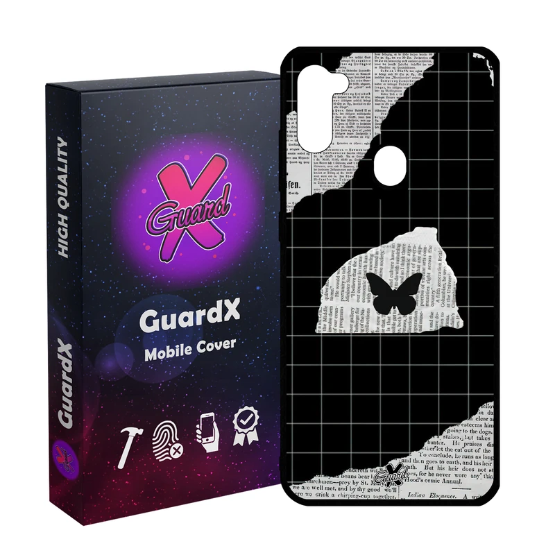 کاور گارد ایکس طرح پروانه مدل Glass10533 مناسب برای گوشی موبایل سامسونگ Galaxy A11/M11