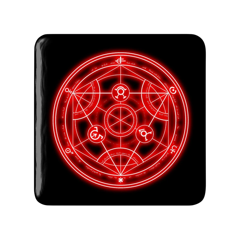 مگنت خندالو طرح نماد کیمیاگری انیمه کیمیاگر تمام فلزی Fullmetal Alchemist کد 12685