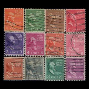 تمبر یادگاری مدل خارجی مجموعه 12 عددی 